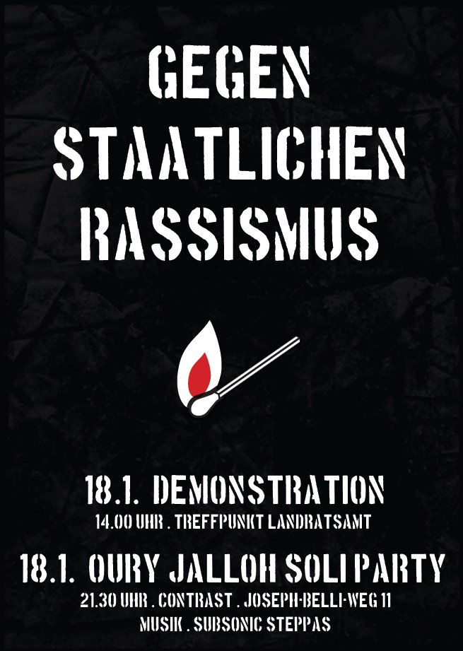 Zugtreffpunkt zur Antira-Demo am 18.01 in Konstanz