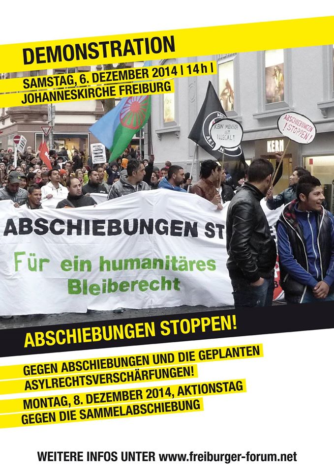 Abschiebungen stoppen! Weitere Asylrechtsverschaerfung verhindern!