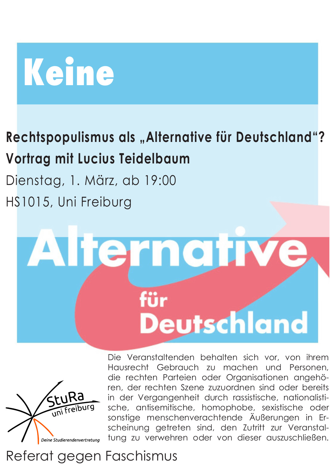 Vortrag: Rechtspopulismus als politische ‘Alternative für Deutschland’?