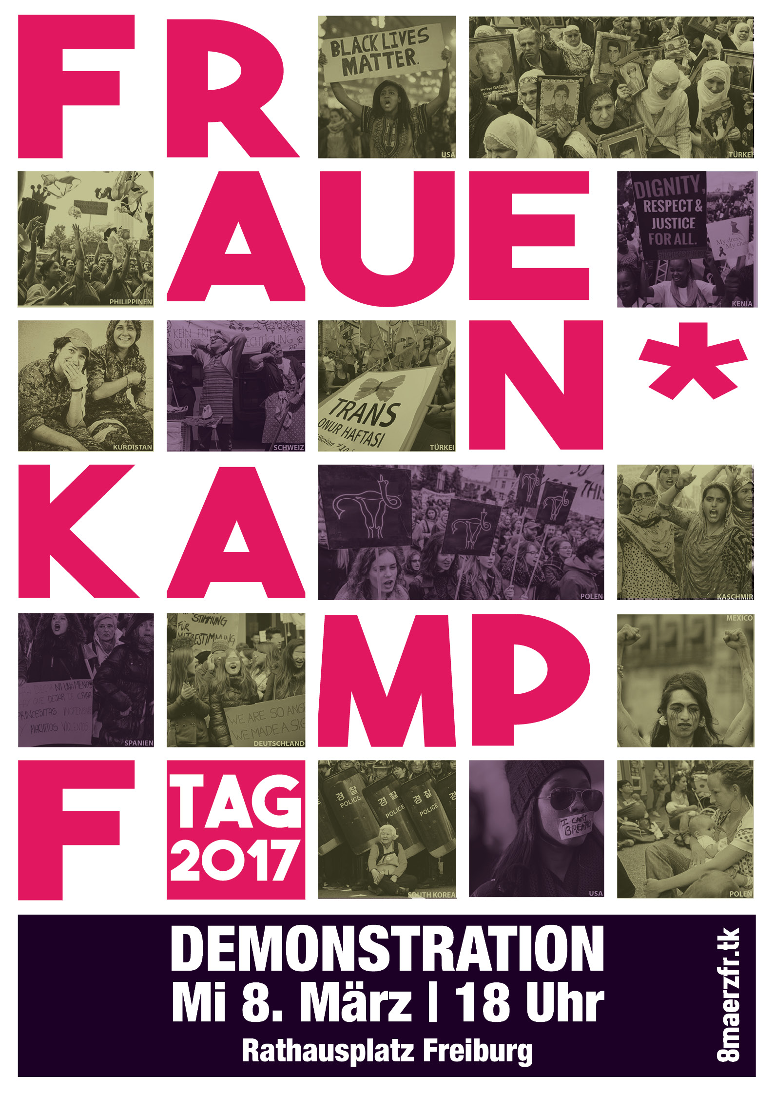 Frauen*kampftag 2017 in Freiburg