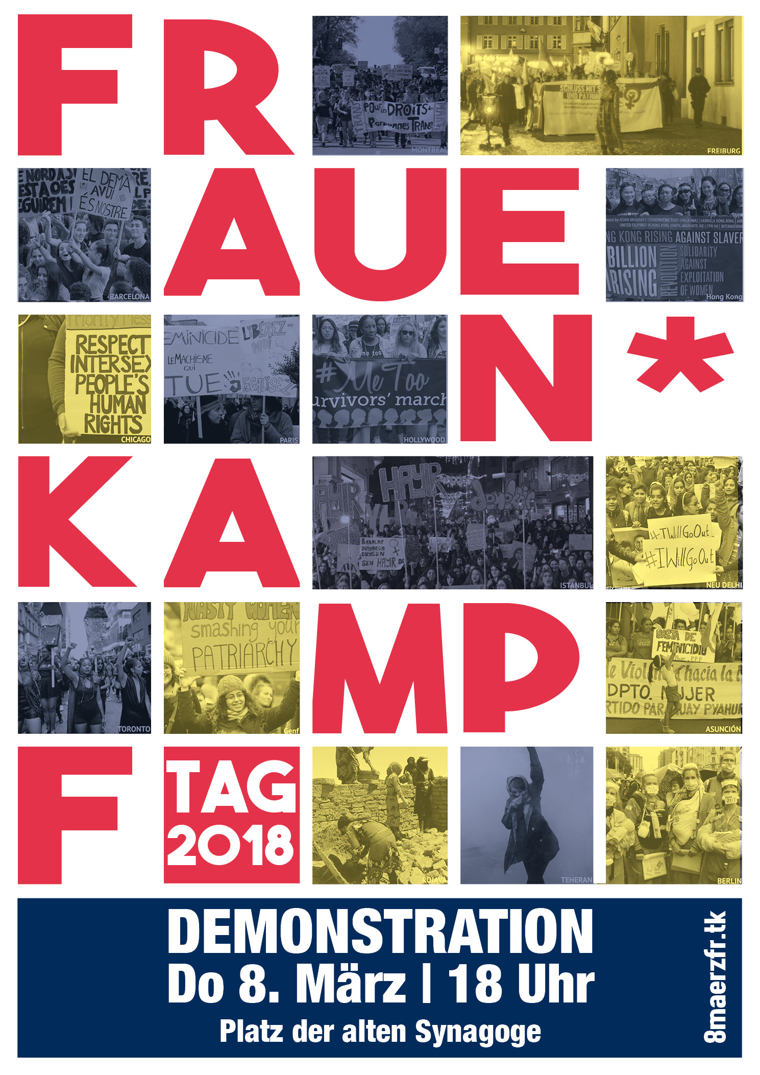 Auf die Straße zum 8. März! – Demonstration zum internationale Frauen*kampftag in Freiburg