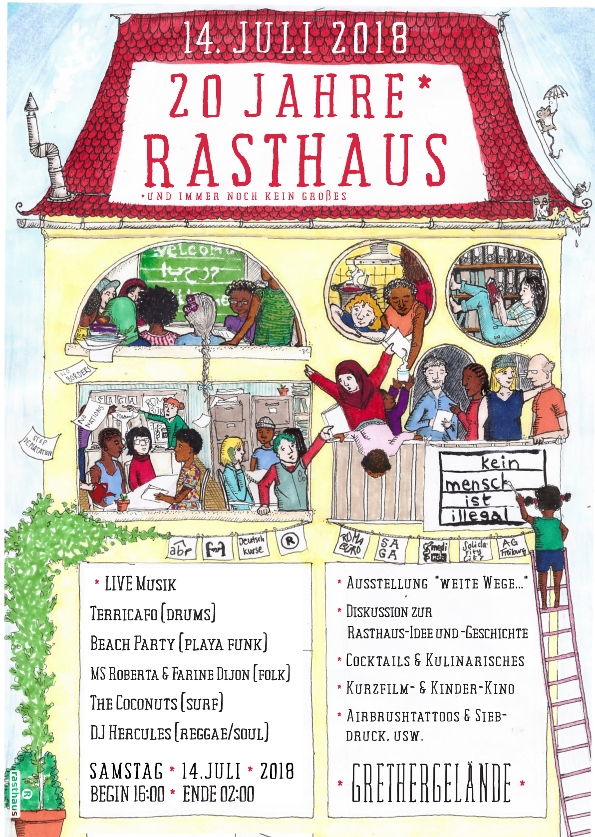20 Jahre* Rasthaus! – Open Air am 14. Juli