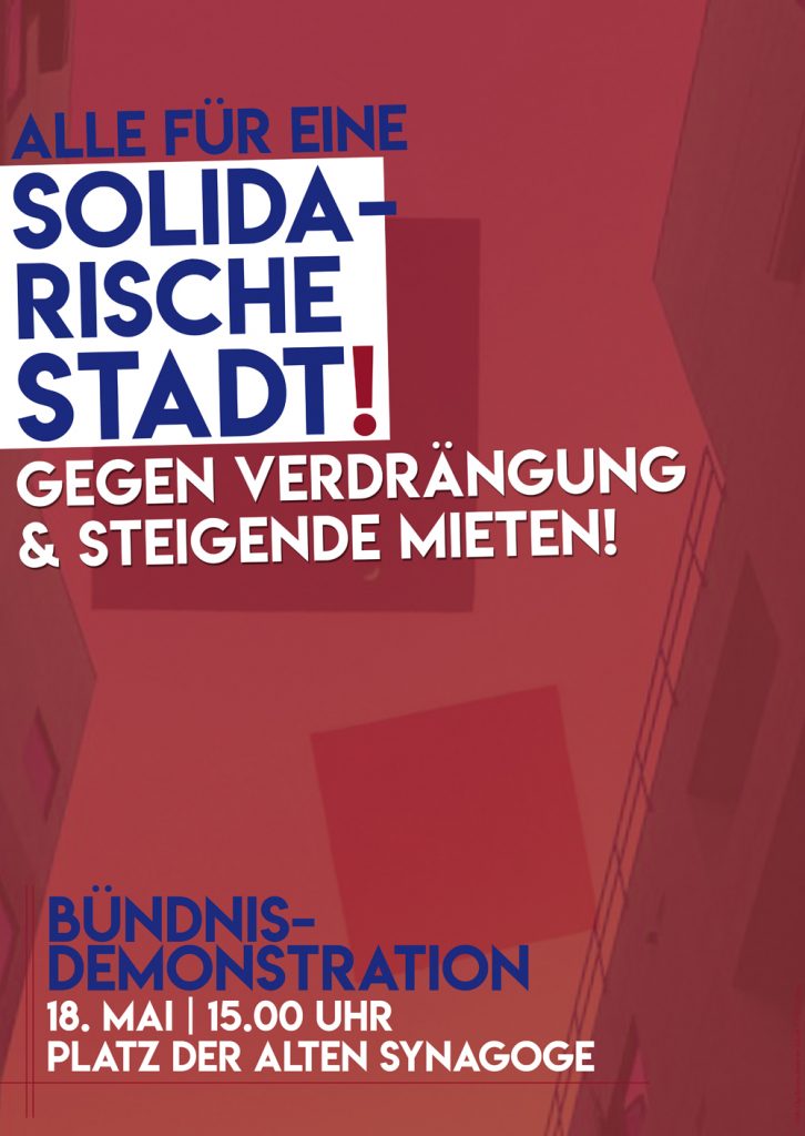 Demo: Gegen Verdrängung und steigende Mieten! Alle für eine solidarische Stadt!