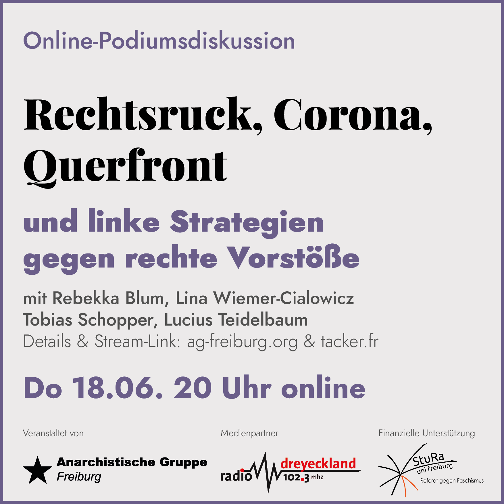 Rechtsruck, Corona, Querfront – Podiumsdiskussion über linke Strategien gegen rechte Vorstöße